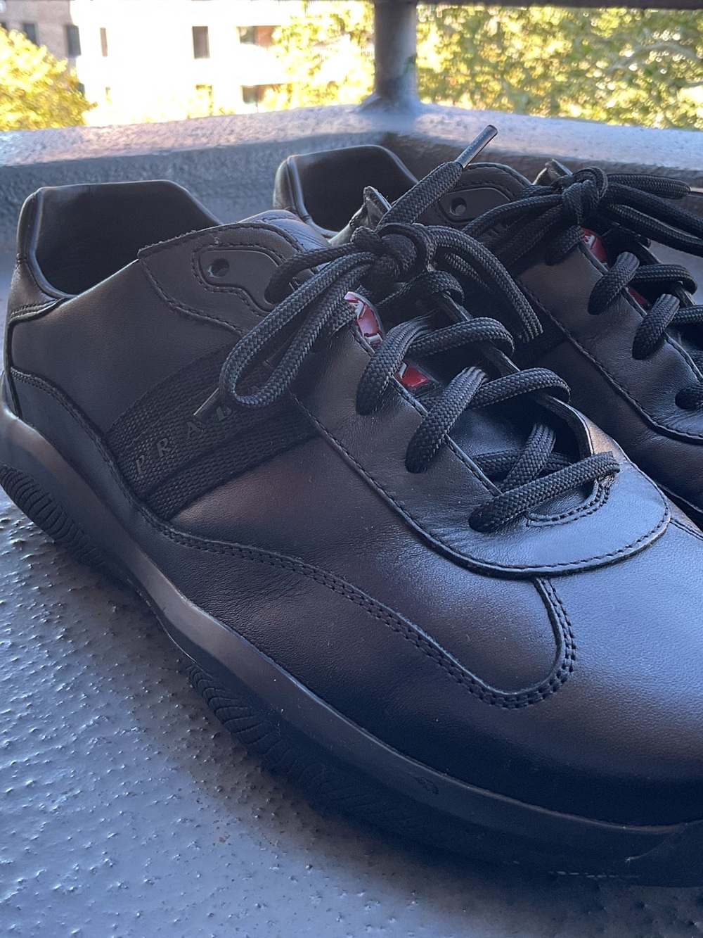 Prada America’s Cup - Red Stripe - Classic Black [UK 10/US 11]